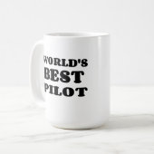 HET BESTE PILOT VAN DE WERELD KOFFIEMOK (Voorkant links)