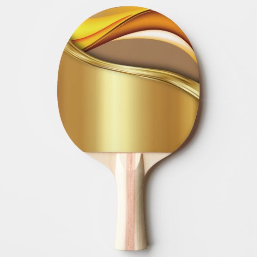 Het beste pingelt pongpeddel met een gouden vormge tafeltennisbatje (Voorkant)