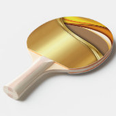 Het beste pingelt pongpeddel met een gouden vormge tafeltennisbatje (Voorkant Gekanteld)