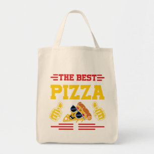 Het Beste Pizza T-Shirt Grappig Eten Liefhebber Sh Tote Bag