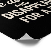 Het beste plan ligt neer en verdwijnt. Grappige qu Poster (Hoek)