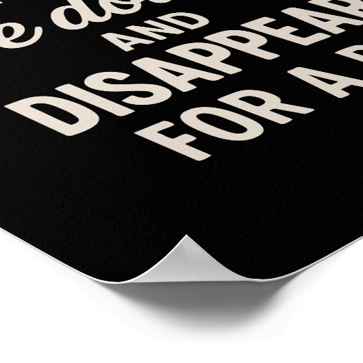 Het beste plan ligt neer en verdwijnt. Grappige qu Poster (Hoek)