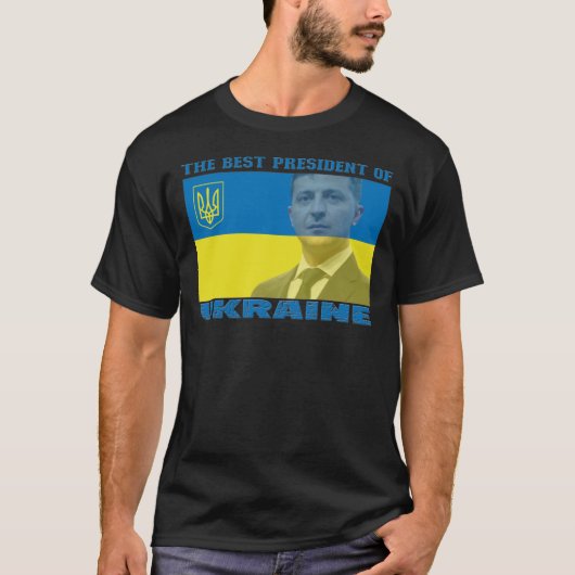 Het beste President van de Oekraïense Volodymyr Ze T-shirt (Voorkant)