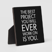 Het beste project is u - Motivatie Fotoplaat (Voorkant)