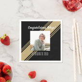 Het beste! Retiree Custom Photo party Napkins Servet (Insitu)