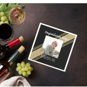 Het beste! Retiree Custom Photo party Napkins Servet