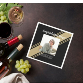 Het beste! Retiree Custom Photo party Napkins Servet