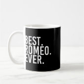 Het beste. Romeo. Ooit. Grappige gepersonaliseerde Koffiemok (Links)