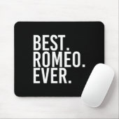 Het beste. Romeo. Ooit. Grappige gepersonaliseerde Muismat (Met muis)