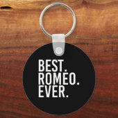 Het beste. Romeo. Ooit. Grappige gepersonaliseerde Sleutelhanger (Voorkant)