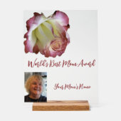 Het beste Roos ter wereld voor mama Acryl Bord (Voorkant)