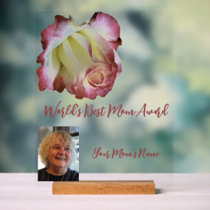 Het beste Roos ter wereld voor mama Acryl Bord