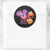 Het beste Sesame Street van Vrienden Ronde Sticker (Tas)