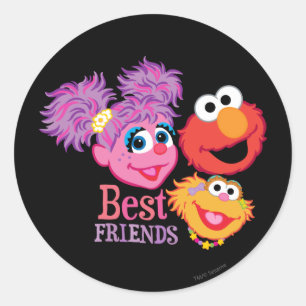 Het beste Sesame Street van Vrienden Ronde Sticker