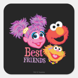 Het beste Sesame Street van Vrienden Vierkante Sticker