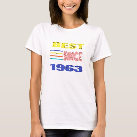 Het beste sinds 1963 is het mijn geboortedag prach t-shirt (Voorkant)