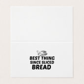 Het beste sinds gesneden brood visitekaartje (Buitenkant ongevouwen)