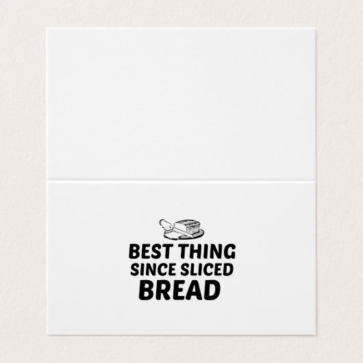 Het beste sinds gesneden brood visitekaartje (Buitenkant ongevouwen)