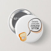 Het beste sinds gespleten brood ronde button 5,7 cm (Voorkant /achterkant)