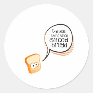 Het beste sinds gespleten brood ronde sticker