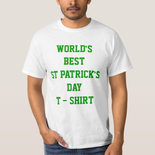 Het beste T-shirt van St Patrick's day ter wereld (Voorkant)