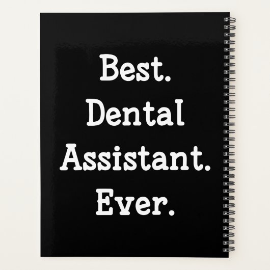 Het beste. Tandassistent. Ooit. Planner (Achterkant)