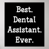 Het beste. Tandassistent. Ooit. Poster (Voorkant)