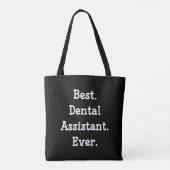 Het beste. Tandassistent. Ooit. Tote Bag (Achterkant)