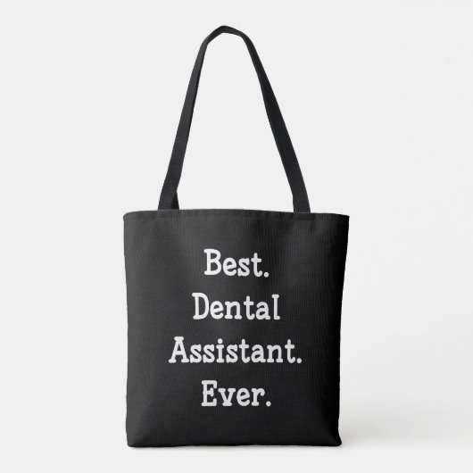 Het beste. Tandassistent. Ooit. Tote Bag (Achterkant)