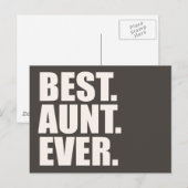 Het beste. Tante. Ooit. Briefkaart (Voorkant / Achterkant)