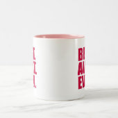 Het beste. Tante. Ooit. (roze) Tweekleurige Koffiemok (Center)