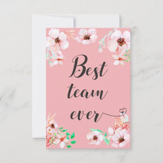 Het beste team ooit Kantoor Motivatie Citaat van h Bedankkaart (Voorkant)