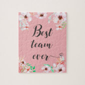 Het beste team ooit Kantoor Motivatie Citaat van h Legpuzzel (Verticaal)
