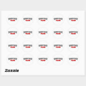 Het beste team ter wereld ronde sticker (Vel)
