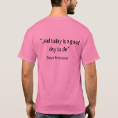 "Het beste tempo is een zelfmoordtempo.." T-shirt (Achterkant)