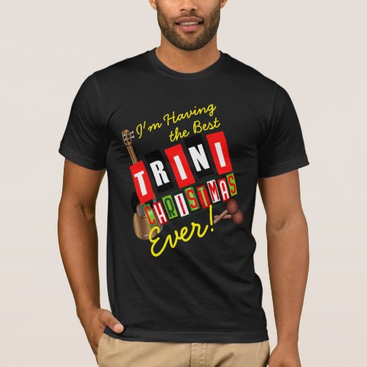 Het beste Trini Kerstfeest ooit! T-shirt (Voorkant)