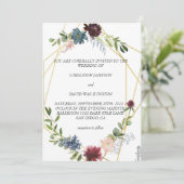 Het beste trouwuitnodiging kaart (Staand voorkant)