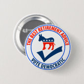 Het beste uittredingsadvies ronde button 5,7 cm (Voorkant /achterkant)