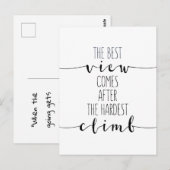Het Beste Uitzicht Komt Na De Moeilijkste Klim Briefkaart (Voorkant / Achterkant)