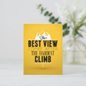 Het beste Uitzicht komt na de moeilijkste klim Briefkaart (Staand voorkant)