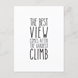Het Beste Uitzicht Komt Na De Moeilijkste Klim Briefkaart