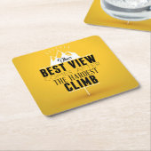 Het beste Uitzicht komt na de moeilijkste klim Kartonnen Onderzetters (Schuin)