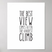 Het beste Uitzicht komt na de moeilijkste klim, Poster (Voorkant)