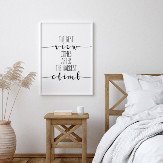 Het beste Uitzicht komt na de moeilijkste klim, Poster