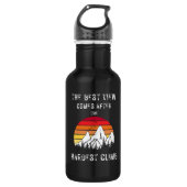 Het beste Uitzicht komt na de moeilijkste klim Waterfles (Voorkant)