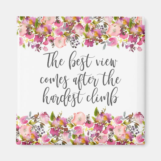 Het beste uitzicht komt na de moeilijkste klimmen magneet (Voorkant)