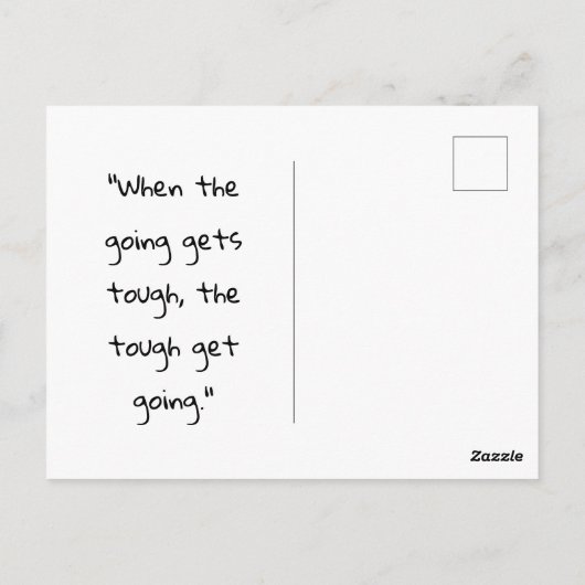 Het beste uitzicht komt na de zwaarste klim briefkaart (Achterkant)