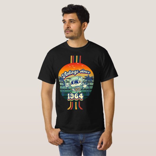 Het beste van 1964  Retro 61ste Verjaardag T-shirt (Voorkant volledig)