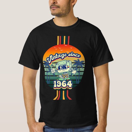 Het beste van 1964  Retro 61ste Verjaardag T-shirt (Voorkant)