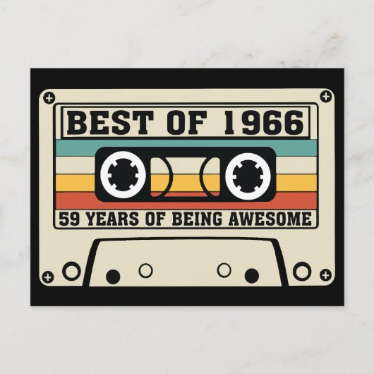 Het beste van 1966 59 jaar geweldige zijn feestdagenkaart (Voorkant)